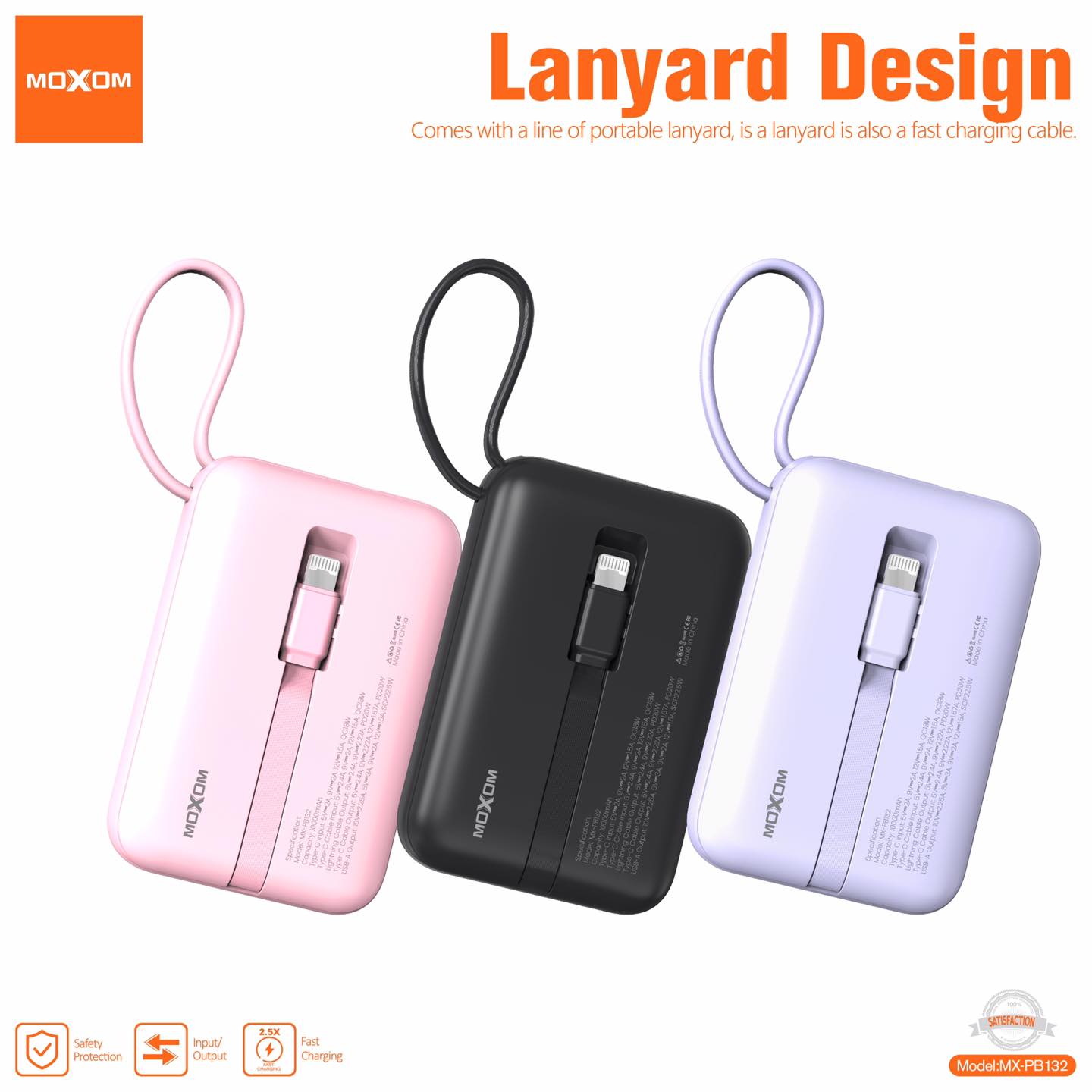 Power Bank MOXOM mx pb132 Original