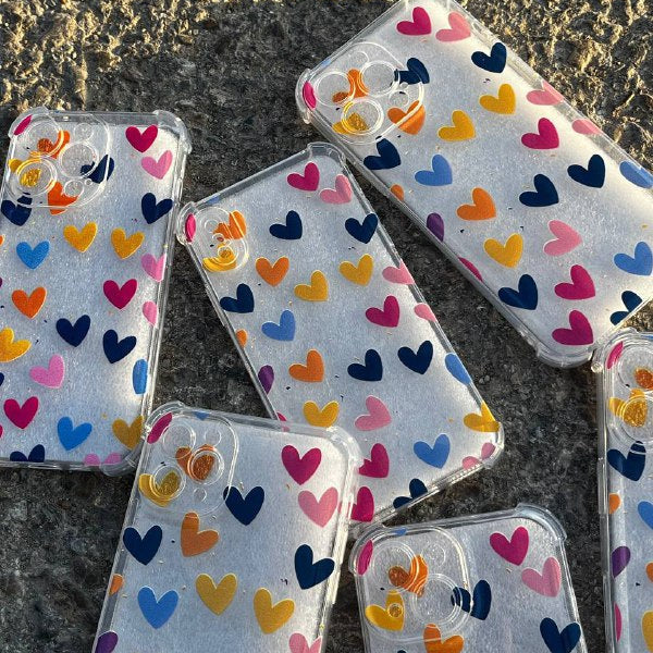 Case IPhone Multi Hearts