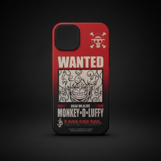 Coque Antichoc iPhone WANTED de Luffy (One Piece)