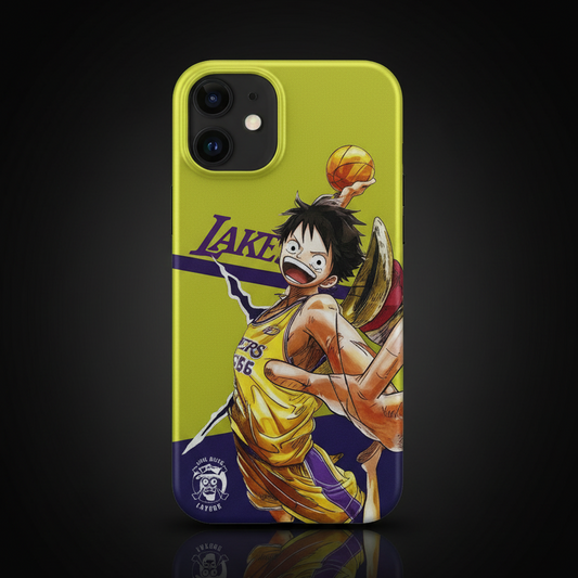 Coque Antichoc iPhone Luffy X Lakers